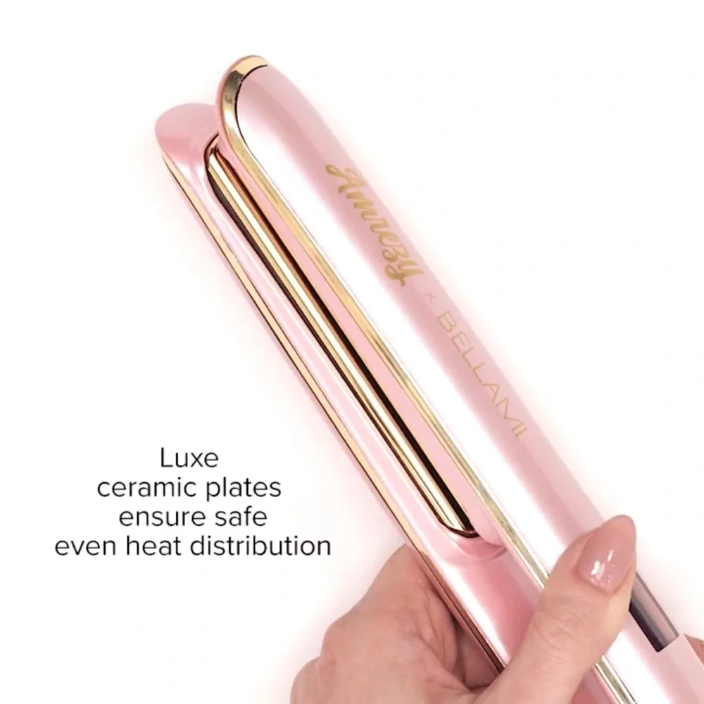 AMREZY x BELLAMI Limited Edition Pink Professional Flat Iron — NEW, SEALED 💕